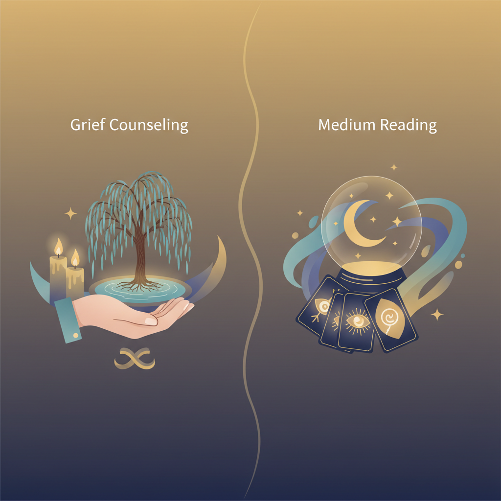 The Difference Between Grief Counselling and a Medium Reading
